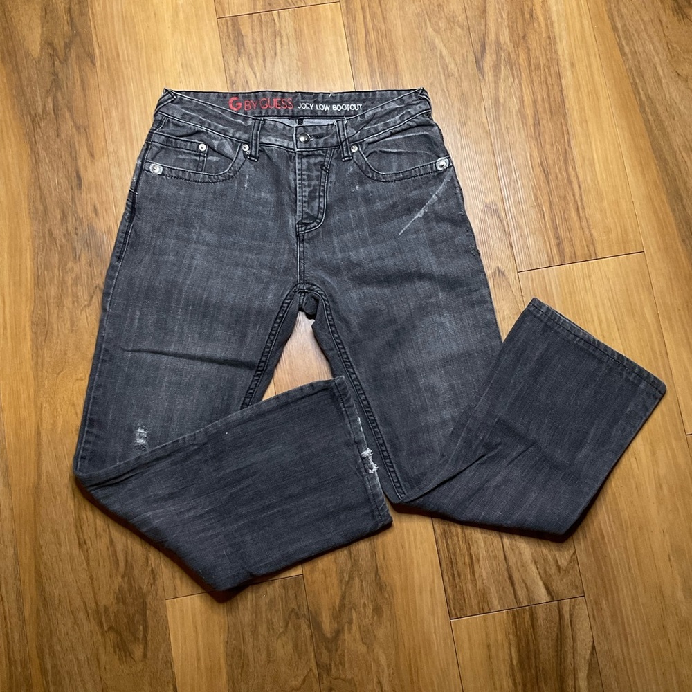 G by Guess Black Joey Low Boot Cut Jeans Size 29x32